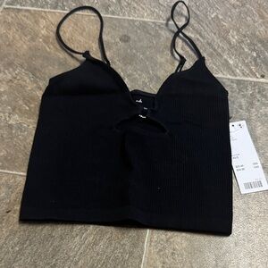 Urban Outfitters Black Cutout Camisole